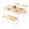 Artiss Dining Table Chairs Set 4 Bench Kitchen Natural White