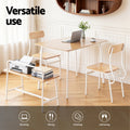 Artiss Dining Table Chairs Set 4 Bench Kitchen Natural White