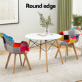 Artiss Dining Table 90cm + 2 Chairs Set