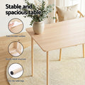 Artiss Dining Table Chairs Set 5 Natural Beige Compact Kitchen