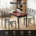 Artiss Dining Table Chairs Set 5 Compact Kitchen Upholstered