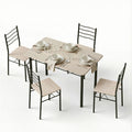Artiss Dining Table Chairs Set 5 Kitchen Furniture Modern Oak