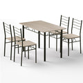 Artiss Dining Table Chairs Set 5 Kitchen Furniture Modern Oak