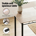 Artiss Dining Table Chairs Set 5 Kitchen Furniture Modern Oak