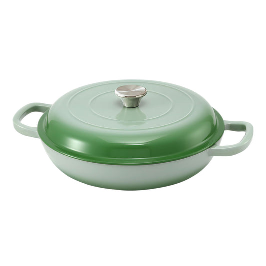 5-Star Chef 3.3L Cast Iron Dutch Oven Pot Lid Bread Baking