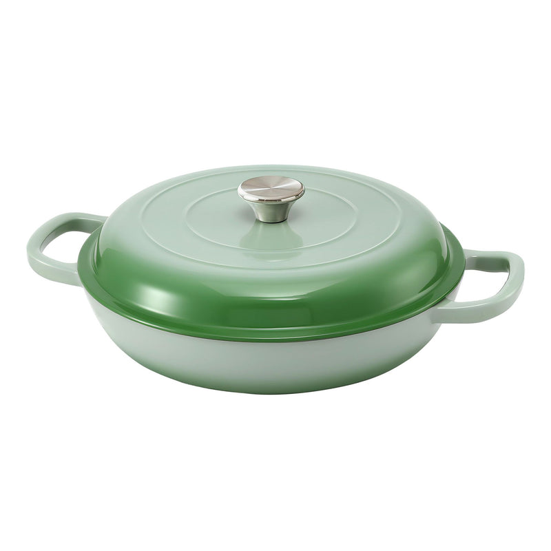 5-Star Chef 3.3L Cast Iron Dutch Oven Pot Lid Bread Baking