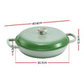5-Star Chef 3.3L Cast Iron Dutch Oven Pot Lid Bread Baking