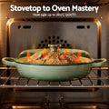 5-Star Chef 3.3L Cast Iron Dutch Oven Pot Lid Bread Baking