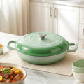 5-Star Chef 3.3L Cast Iron Dutch Oven Pot Lid Bread Baking