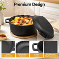 5-Star Chef 5L Cast Iron Dutch Oven Pot Lid Bread Baking