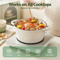 5-Star Chef 3.8L Cast Iron Dutch Oven Pot Lid Sourdough Bread