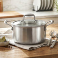 5-Star Chef 4.5L Dutch Oven 24cm Stainless Steel Pot Lid