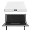 Artiss King size bed frame & Giselle Bedding King Mattress Combo, adjustable bed Base for Snoring Relief, Independent Head Foot Incline, Wireless Remote, Black,20cm Thickness