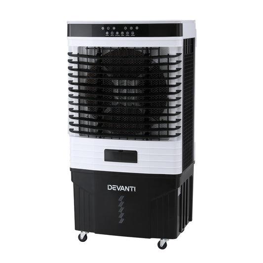 Devanti 60L Evaporative Air Cooler Remote Control Timer