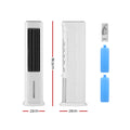Devanti 6L Tower Evaporative Air Cooler Portable Fan Humidifier