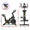 Everfit Spin Bike Cardio Exercise Bike Bluetooth App Connectable