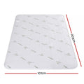 Giselle Electric Blanket KING SINGLE Bamboo Heated Underlay Washable