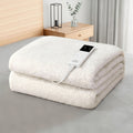 Giselle Electric Blanket KING SINGLE Sherpa Fleece LED Remote
