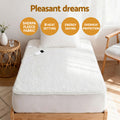 Giselle Electric Blanket KING SINGLE Sherpa Fleece LED Remote