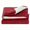 Giselle Electric Blanket 200x180cm Fleece Heated Throw Burgundy