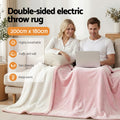 Giselle Electric Blanket DOUBLE 200x180cm Heated Throw Pink