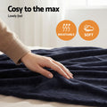 Giselle Electric Blanket DOUBLE 200x180cm Heated Throw Charcoal