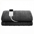 Giselle Electric Blanket DOUBLE 200x180cm Heated Throw Grey