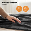Giselle Electric Blanket DOUBLE 200x180cm Heated Throw Grey