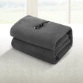 Giselle Electric Heated Blanket Car Throw Grey 150x100cm
