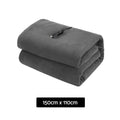 Giselle Electric Heated Blanket Car Throw Grey 150x100cm