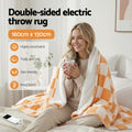 Giselle Electric Blanket Heated Throw Dual Side Fleece Yellow