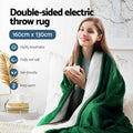 Giselle Electric Heated Blanket DOUBLE Sided Green