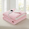 Giselle Electric Blanket Heated Throw Dual Sided Fleece Pink