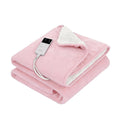 Giselle Electric Blanket Heated Throw Dual Sided Fleece Pink
