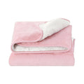 Giselle Electric Blanket Heated Throw Dual Sided Fleece Pink