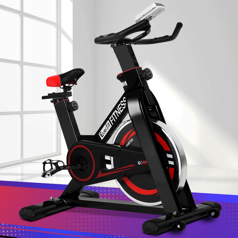 Everfit Spin Bike Flywheel Indoor Cycling Home Gym Cardio Exercise
