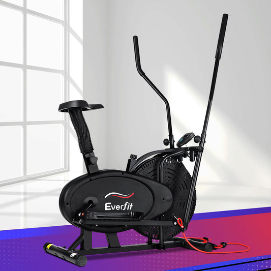 Everfit Exercise Bike 4in1 Elliptical Cross Trainer Bicycle Home Gym Fitness