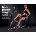Everfit Magnetic Recumbent Exercise Bike 8 Level Indoor Cycling Home Gym