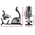 Everfit Recumbent Exercise Bike Magnetic 120kg Mesh Chair