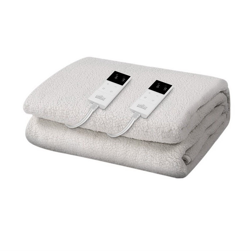 Giselle Electric Blanket DOUBLE Fleece Heated Bed Throw