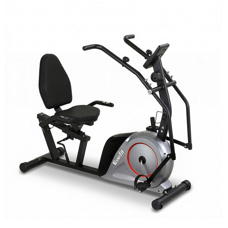 Everfit Recumbent Exercise Bike Magnetic Bluetooth App Home Gym