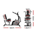 Everfit Recumbent Exercise Bike Magnetic Bluetooth App Home Gym