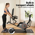 Everfit Recumbent Exercise Bike Magnetic Bluetooth App Home Gym