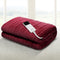 Giselle Electric Throw Rug Heated Blanket Fleece Red