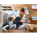 Giselle Electric Heated Throw Blanket Fleece Charcoal Washable