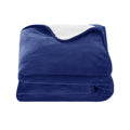 Giselle Electric Heated Blanket Throw Navy Flannel Washable