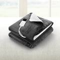 Giselle Electric Blanket Heated Throw Washable Flannel Grey
