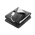 Giselle Electric Blanket Heated Throw Washable Flannel Grey