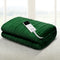Giselle Electric Heated Blanket Throw Washable Flannel Green