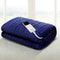 Giselle Electric Throw Rug Heated Blanket Fleece Washable Winter Warm Blue
